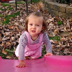 Gracie sitting by the Lake